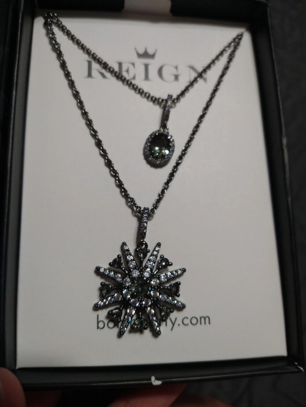Bomb Party Reign The Villain Collection A Queen's Pendant Tourmaline Paraiba CZ